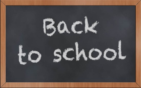 Chalkboard, back to school