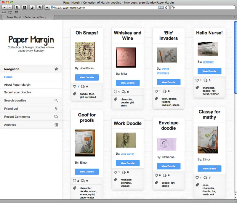 Paper Margin Screen Shot