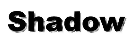 A nice hard edged drop shadow. It may be a bit old-fashioned, but it generally works the best in flexo printing.
