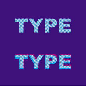 Colour type where multiple colours change can result in "fuzzy" type or graphics.