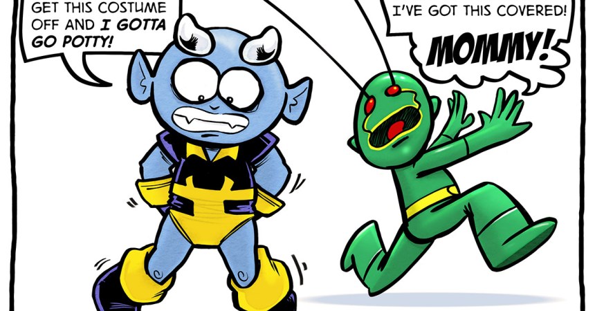 Super Hero Kid Cartoon