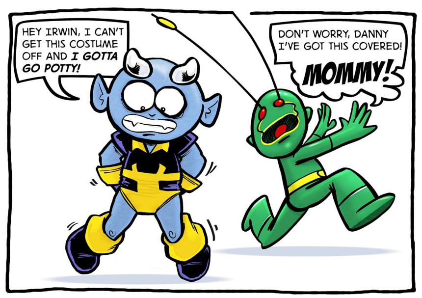 Super Hero Kid Cartoon